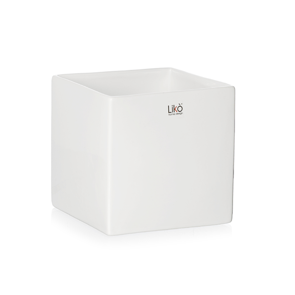 Cubo Ceramica Bianco 16,2x16,2x16,2 cm